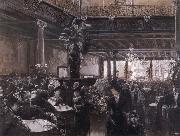 Friedrich Stahl In the cafe farmer painting